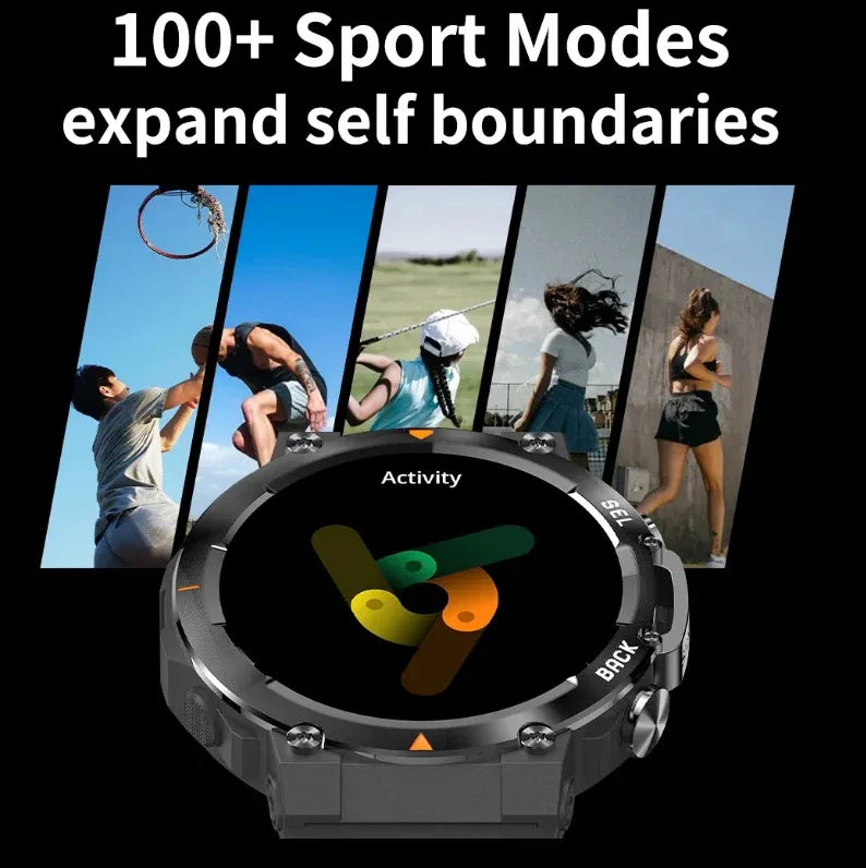MAX18 Men Smartwatch AMOLED1.43inch Big Screen BT Calls Gesture Control AI Voice Sports Smart Watch Men - THE MILE MAKER DRIVER SHOP