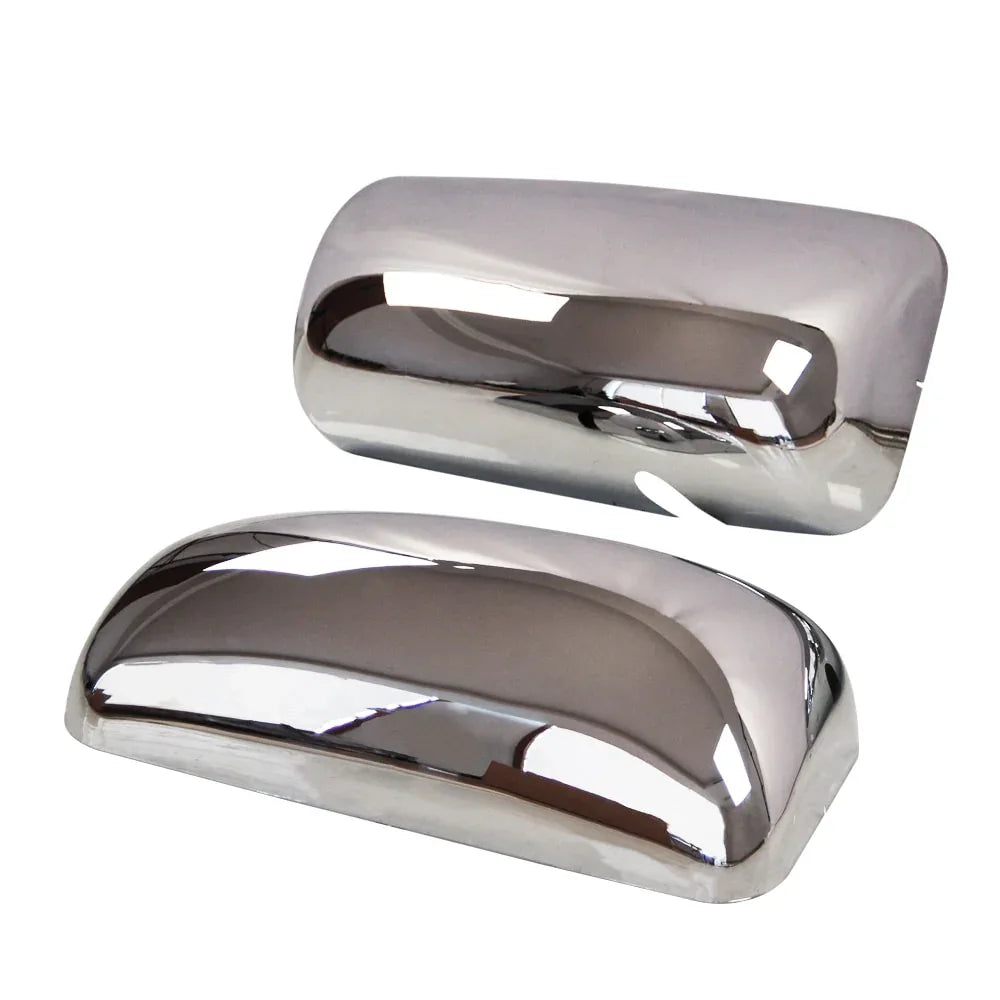 Chrome Door Mirror Covers Fit For KENWORTH T660 T370 T440 T470 T800 T600, Pair Door Mirror Cover Left Driver Side Right Passenger Side - THE MILE MAKER DRIVER SHOP