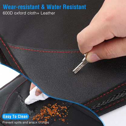 2 Packs Car Seat Protector Cushion Mat Pad With Thick Padding Protector For Child Baby Car Seat Mesh Pockets - THE MILE MAKER DRIVER SHOP