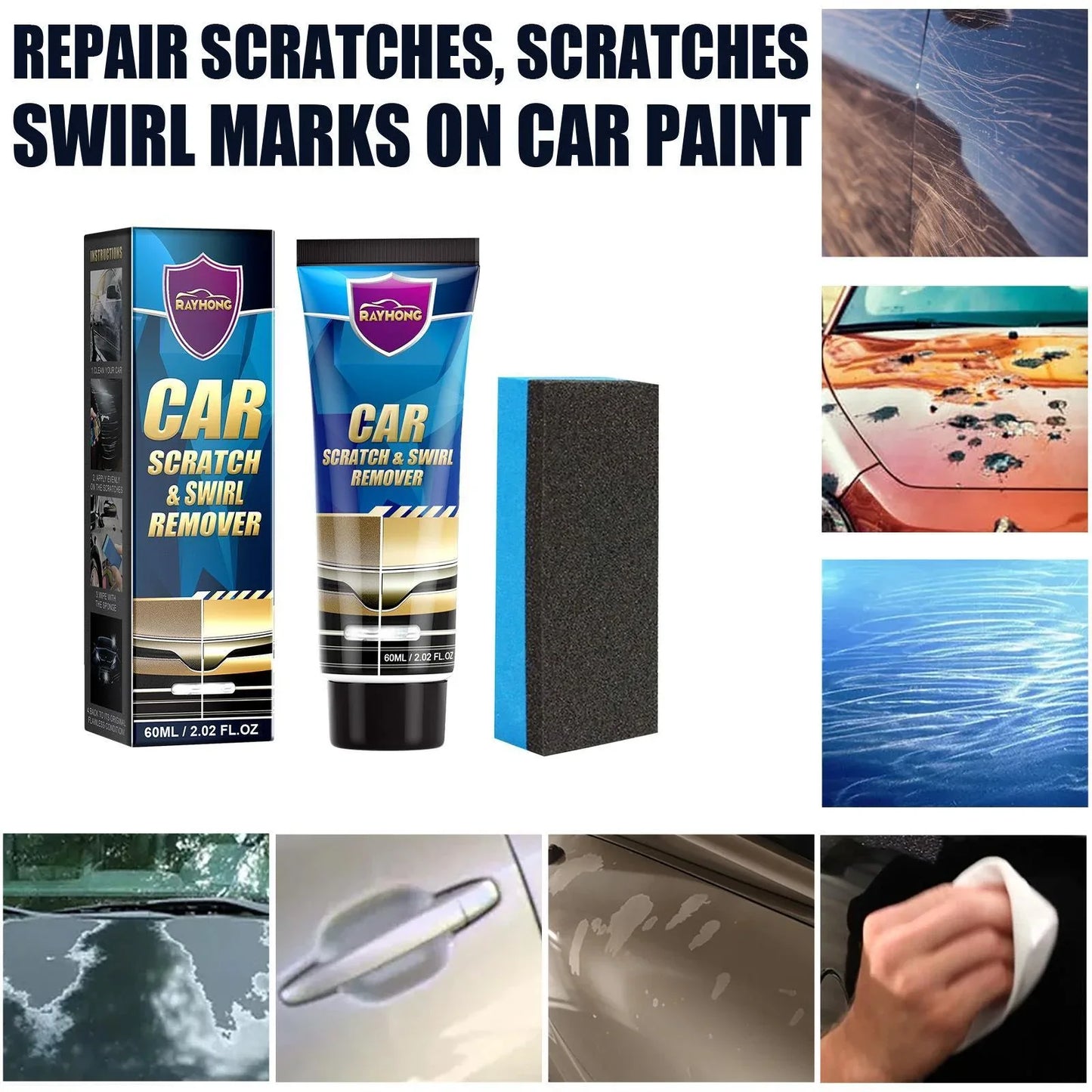 Car Scratch Repair Cream, Car Maintenance, Renovation And Paint Scratch Polishing Repair - THE MILE MAKER DRIVER SHOP