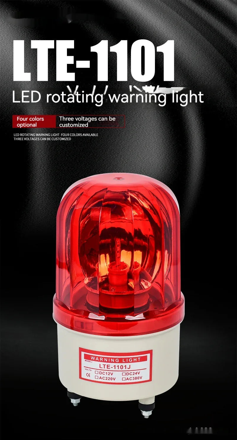 Warning Light LTE-1101J Sound And Light Alarm Rotation - THE MILE MAKER DRIVER SHOP