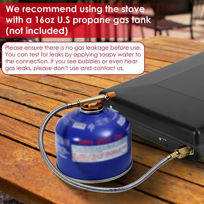 3 Burner Camping Stove 20000 BTU Portable Foldable Propane Stove With Toast Tray Windshield Portable Handle Outdoor Cooking Gas Stove For RV Camping BBQ Picnic - THE MILE MAKER DRIVER SHOP