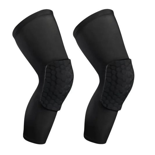 2 PC Compression Knee Pads Long Leg Sleeves Brace Knee Support Protection For Basketball, Football, Volleyball, Running, Cycling - THE MILE MAKER DRIVER SHOP