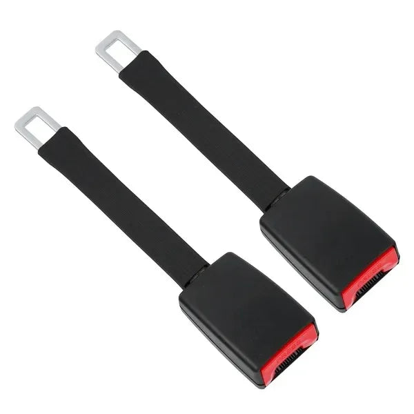 2Pcs Car Seat Belt Extender 9in Buckle Tongue Webbing Extension - THE MILE MAKER DRIVER SHOP