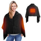 1Pc 79x24In USB Heated Shawl With Teasel Wearable Heating Blanket Electric Throw Wrap Indoor Outdoor With Zipper 3 Heating Levels Machine Washable For Outdoor Home Office - THE MILE MAKER DRIVER SHOP