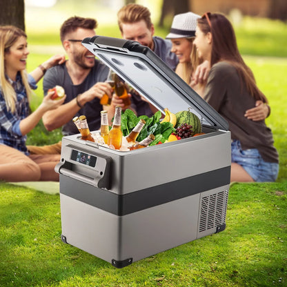 12 Volt Refrigerator 45L(48qt) Fast Cooling Portable Freezer With App Control(-4℉~68℉) Car Fridge With 12/24v DC & 110-240v AC For Travel, Camping And Home Use, 48 Quart, Black - THE MILE MAKER DRIVER SHOP