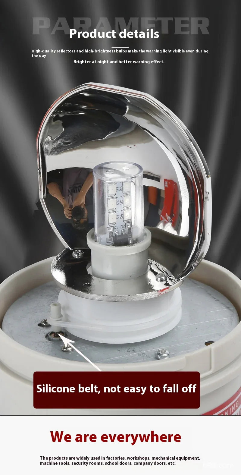 Warning Light LTE-1101J Sound And Light Alarm Rotation - THE MILE MAKER DRIVER SHOP