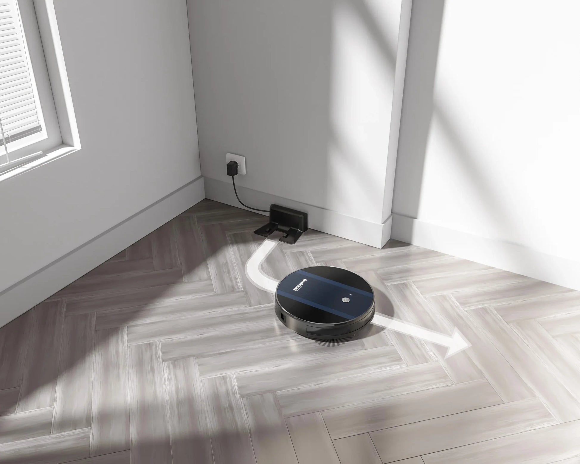 Geek Smart Robot Vacuum Cleaner G6 Plus, Ultra-Thin, 1800Pa Strong Suction, Automatic Self-Charging, Wi-Fi Connectivity, App Control, Custom Cleaning, Great For Hard Floors To Carpets.Ban On Amazon - THE MILE MAKER DRIVER SHOP