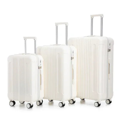 20 24 28 3 Pcs Set In ABS Spinner Wheel Luggage, Carry On Suitcase, Matching Color, TSA Combination Lock - THE MILE MAKER DRIVER SHOP