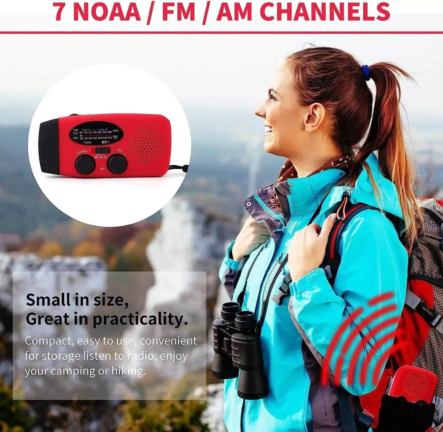 Emergency Radio Crank Solar Hand Weather Power Bank Charger Light - THE MILE MAKER DRIVER SHOP