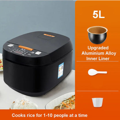Multi-functional 5L Non-Stick Rice Cooker Appointment Timing Heating High-fire - THE MILE MAKER DRIVER SHOP