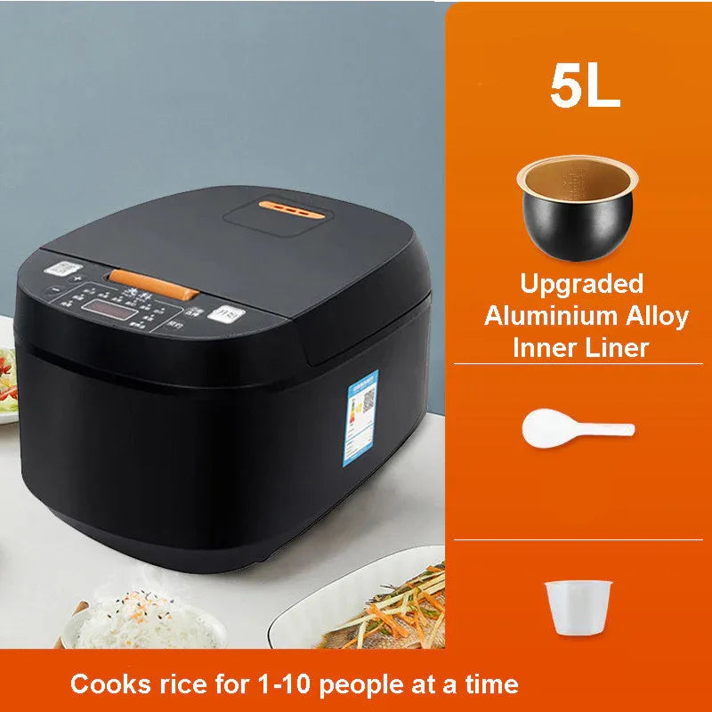Multi-functional 5L Non-Stick Rice Cooker Appointment Timing Heating High-fire - THE MILE MAKER DRIVER SHOP