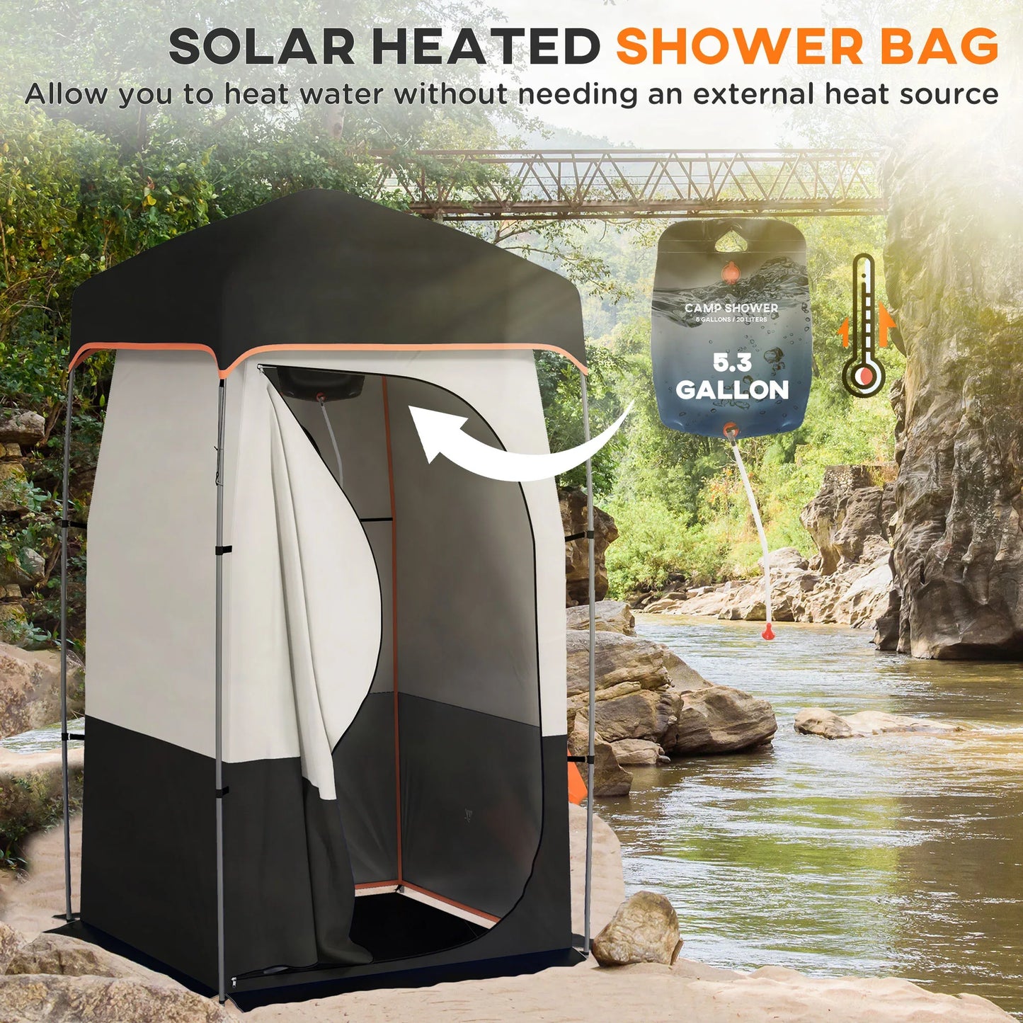 Camping Shower Tent - THE MILE MAKER DRIVER SHOP