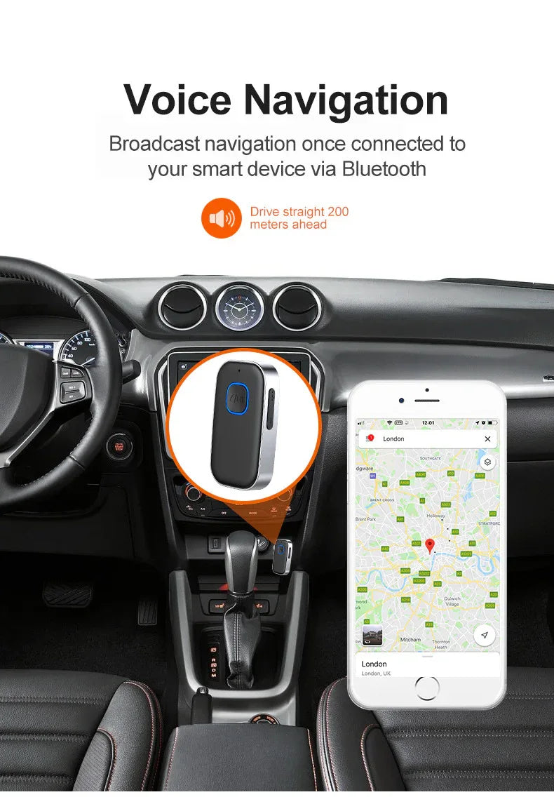 16h 2 In 1 Bluetooth Sound Receiver Car J22 - THE MILE MAKER DRIVER SHOP