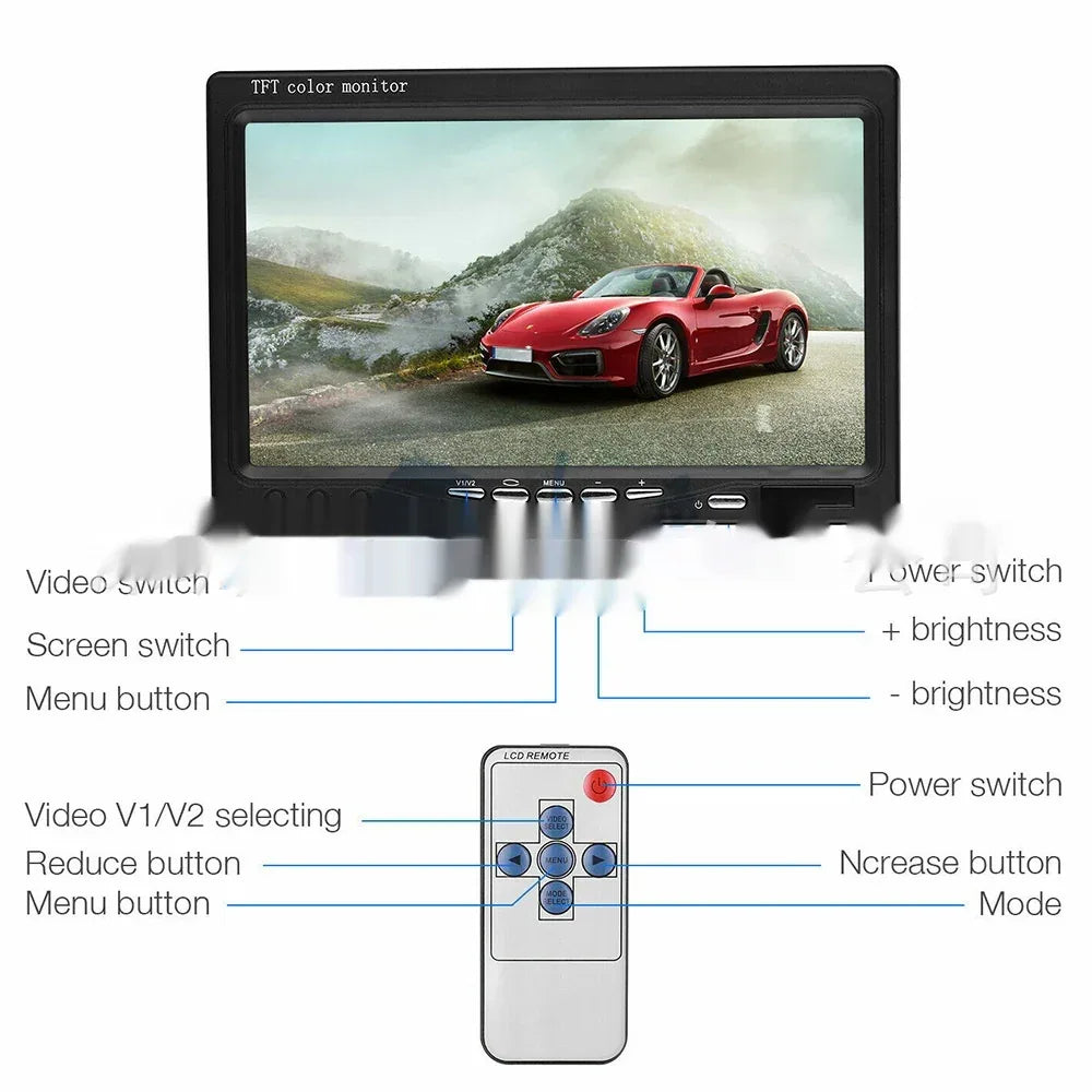 Vehicle-mounted 7-inch Truck Trailer Excavator Driving Monitoring Recorder - THE MILE MAKER DRIVER SHOP