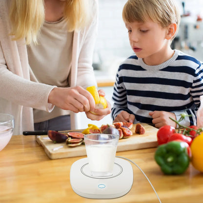 1Pc Coffee Mug Warmer Cup Warmer Auto Shut Off Coffee Tea Milk Electric Heater Pad Office Home Desk Electric Beverage Warmer Mat - THE MILE MAKER DRIVER SHOP