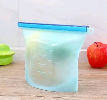 Silicone fresh-keeping bag vacuum sealed bag food storage bag refrigerator food fruit storage bag - THE MILE MAKER DRIVER SHOP