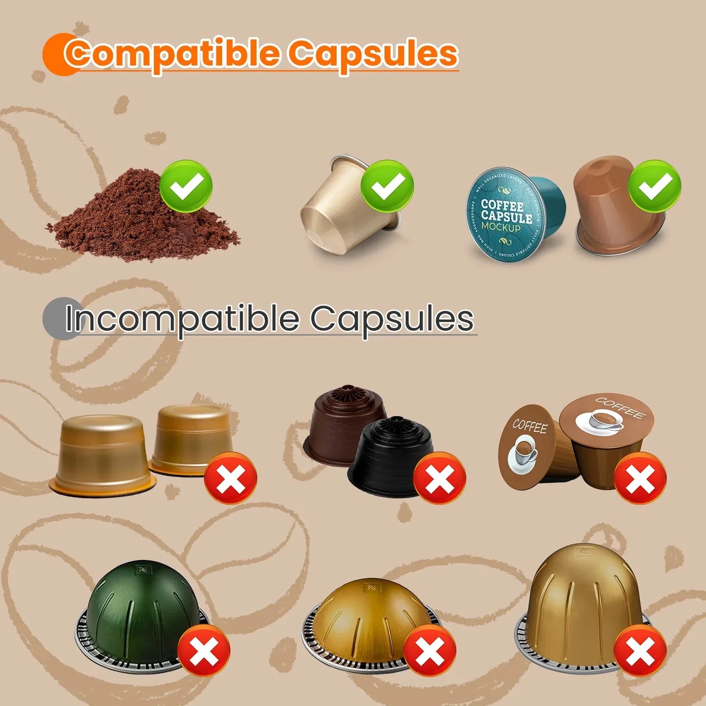 1Pc Portable Electric Espresso Machine Cordless Coffee Maker Self Heating Car Espresso Maker With Anti Dry Burn Fit For Ground Coffee NS DG Capsules For Car Camping Hiking RV Home Office - THE MILE MAKER DRIVER SHOP