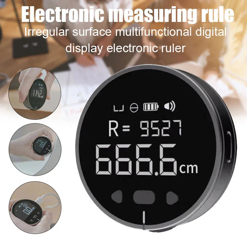 Distance Measuring Instrument Electronic Measuring Ruler Tape Measure High Definition Digital LCD High Precision Electronic Measuring Ruler Tool - THE MILE MAKER DRIVER SHOP