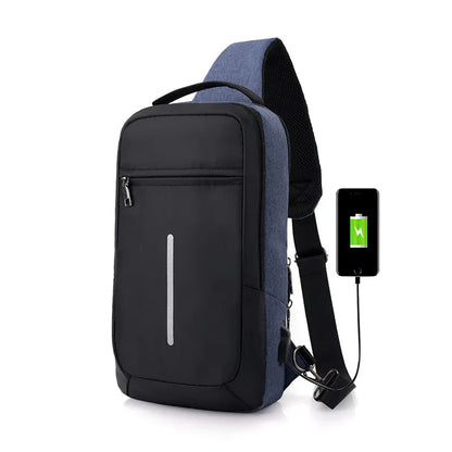 Anti-theft USB charging chest bag with you - THE MILE MAKER DRIVER SHOP