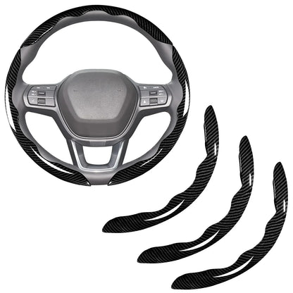 7-Car Steering Wheel Cover-Black - THE MILE MAKER DRIVER SHOP