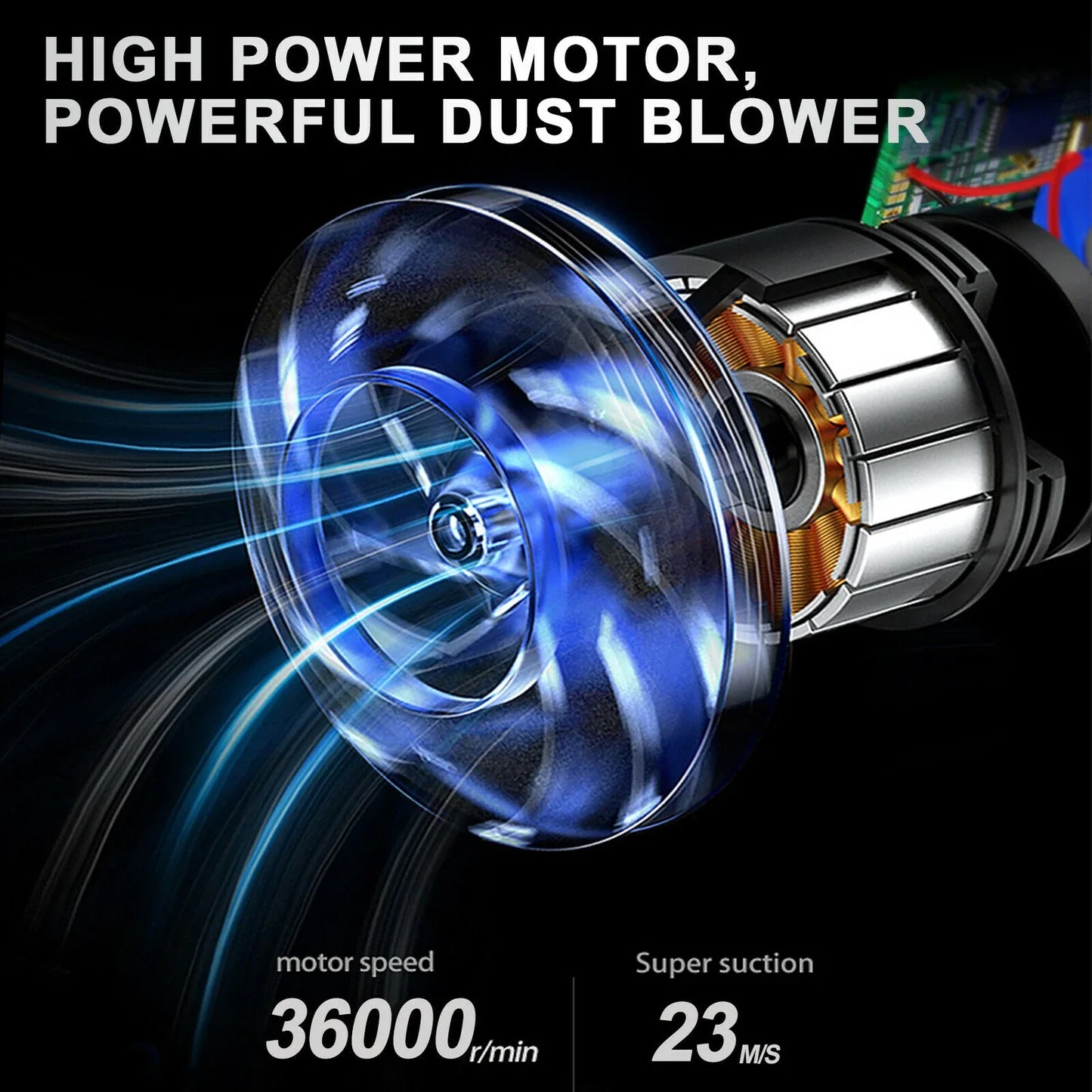 Rechargeable Air Duster Electric Cleaner Cleaning Blower For Car-PC-Keyboard-Pet - THE MILE MAKER DRIVER SHOP