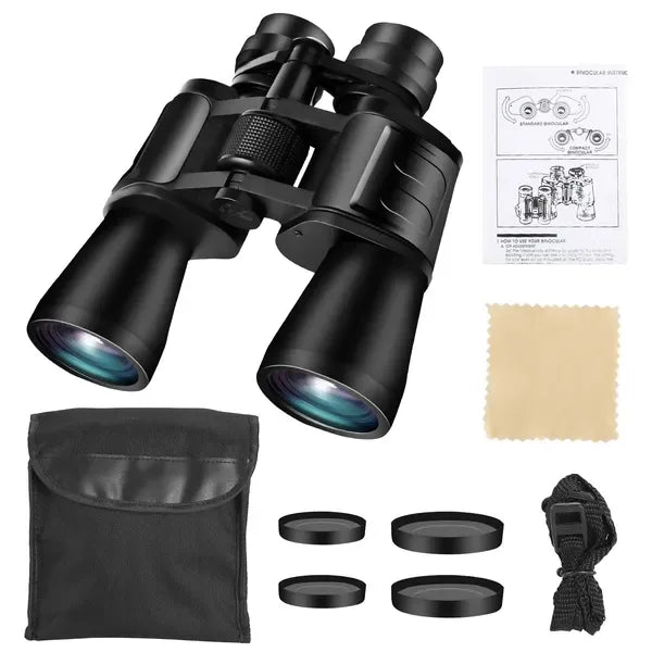 Portable Zoom Binoculars With FMC Lens Low Light Night Vision For Bird Watching Hunting Sports - THE MILE MAKER DRIVER SHOP