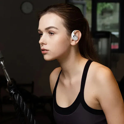 Wireless V5.4 Open Ear Earbuds With Earhook LED Display Charging Case IPX5 Waterproof 300Hrs Standby Time Touch Control Stereo Sport Headphones For Workout Running - THE MILE MAKER DRIVER SHOP