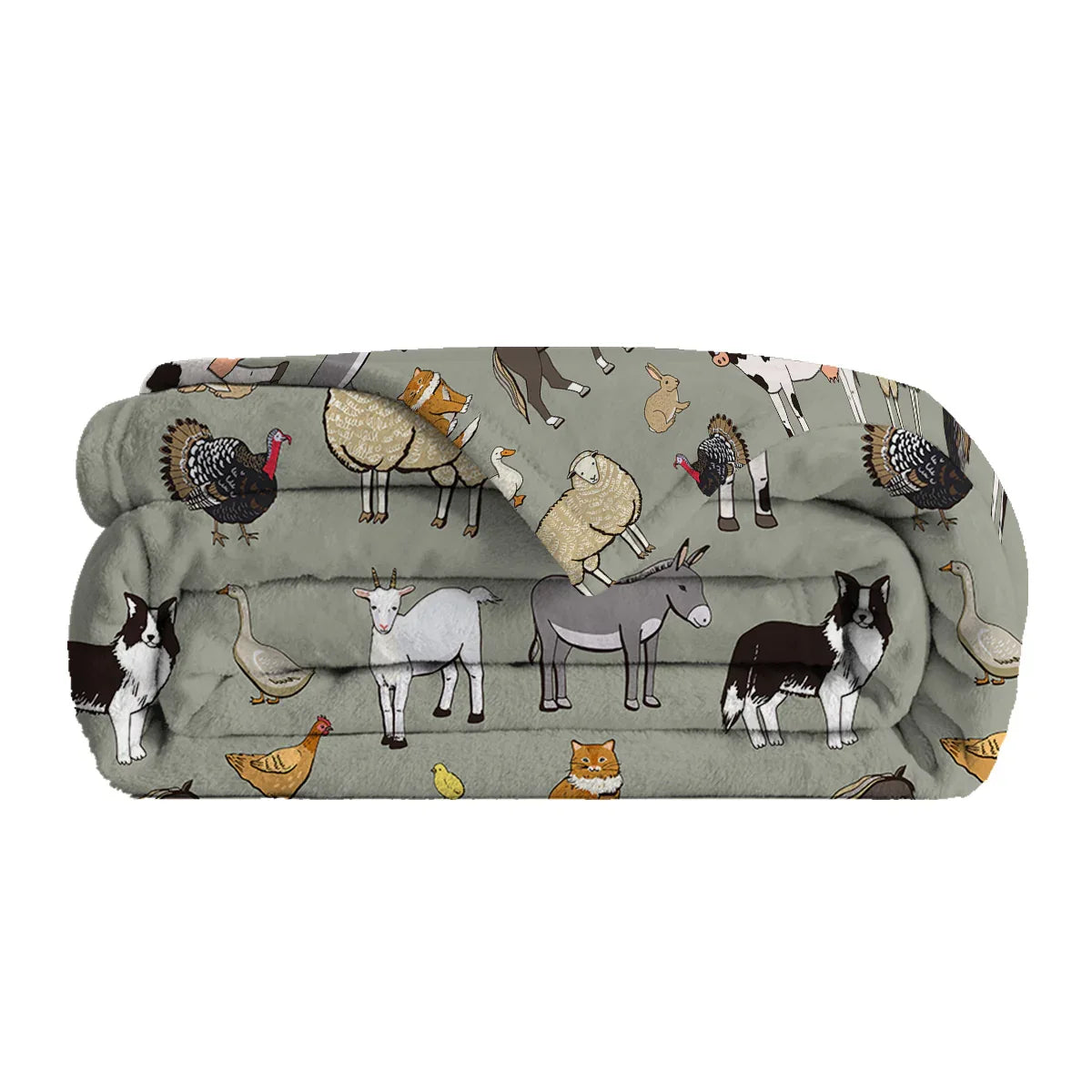 Various Animals Blanket Soft Pig Horse Durable Comfortable Blanket Women Birthday Gift Home Decoration Sofa Couch Office Bed Camping Travel 75x100cm 130x150cm 150x200cm - THE MILE MAKER DRIVER SHOP