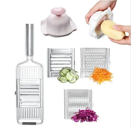 Stainless Steel Grater, Vegetable And Fruit Slicer, Peeler - THE MILE MAKER DRIVER SHOP