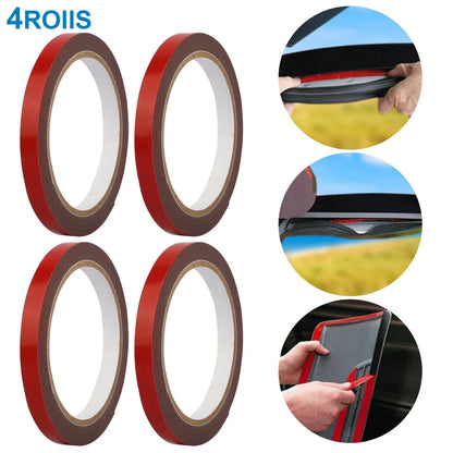 4 Rolls Car Double Sided Tapes Heavy Duty Double Sided Foam Tapes Strong Mounting Adhesive Tapes For Cars Truck Automotive 9.8FT Per Roll - THE MILE MAKER DRIVER SHOP