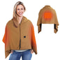 1Pc 79x24In USB Heated Shawl With Teasel Wearable Heating Blanket Electric Throw Wrap Indoor Outdoor With Zipper 3 Heating Levels Machine Washable For Outdoor Home Office - THE MILE MAKER DRIVER SHOP