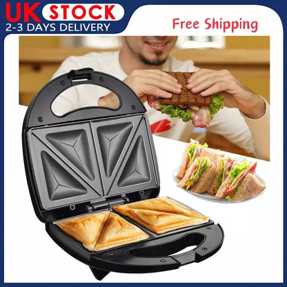 Waffle Maker Toastie Maker Sandwich NonStick Plates Cake Machine Breakfast Maker - THE MILE MAKER DRIVER SHOP