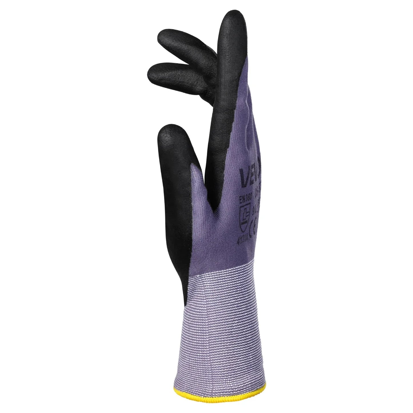 Work Gloves 12-Pair Touch Screen Nitrile-Coated Garden Construction Gloves - THE MILE MAKER DRIVER SHOP