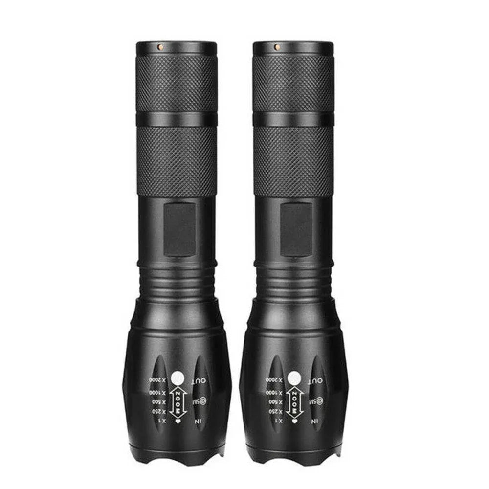 LED Flashlight Zoom Torch USB Rechargeable Super Bright Camping Lamp Work Light - THE MILE MAKER DRIVER SHOP