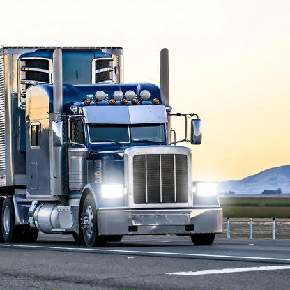 2Pcs 4x6in Car LED Headlights Vehicle Rectangular Headlamp With H4 Socket H4-to-3Pins Adapter With High Low Beam White Light IP68 Waterproof For 10-80V SUV Truck Sedan Car Motorcycle - THE MILE MAKER DRIVER SHOP