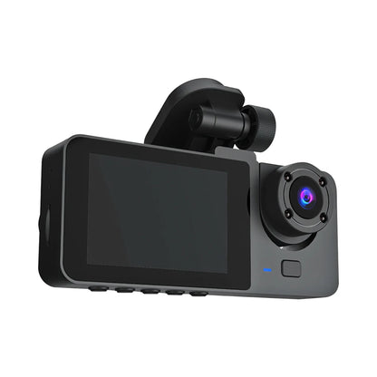 3 Channel Dash Cam Front Inside Rear Vehicle Driving Recorder Car DVR With 32G MMC Card G Sensor Motion Detection Parking Monitor Loop Recording - THE MILE MAKER DRIVER SHOP