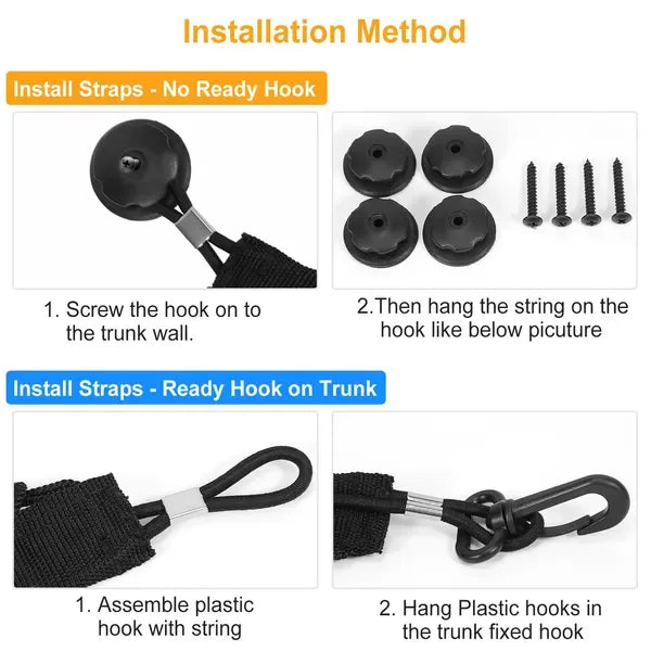 Trunk Cargo Net Stretchable Universal Elastic Truck Net Rear Seat Trunk Storage Organizer Net - THE MILE MAKER DRIVER SHOP