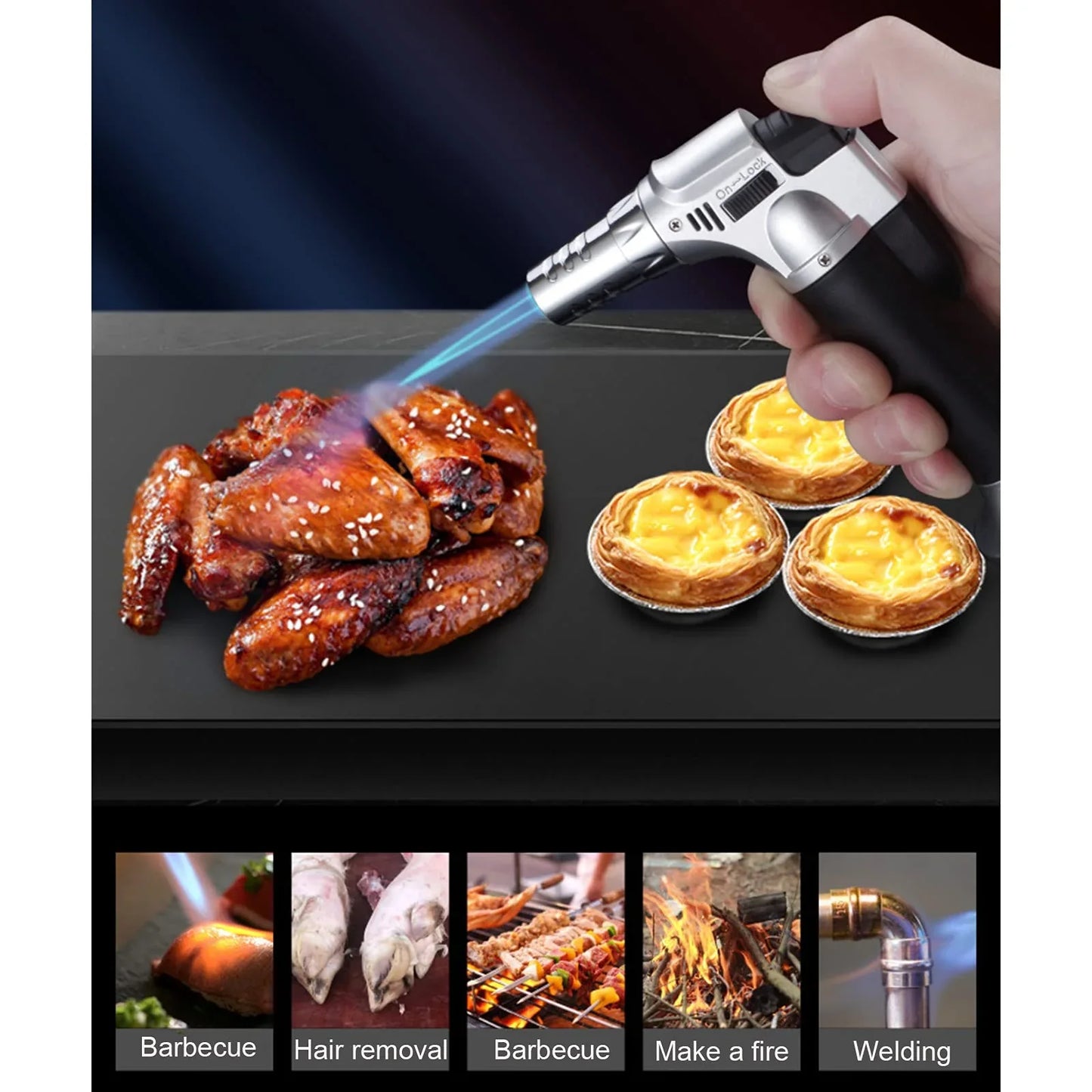 Miniature Gas Torch Welding Ignition Tool Head - Blue - THE MILE MAKER DRIVER SHOP