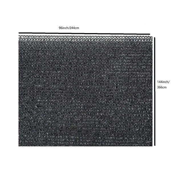 Black Shade Cloth Fabric Sunscreen UV Resistant Mesh Net With Cut Edge - THE MILE MAKER DRIVER SHOP