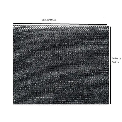 Black Shade Cloth Fabric Sunscreen UV Resistant Mesh Net With Cut Edge - THE MILE MAKER DRIVER SHOP