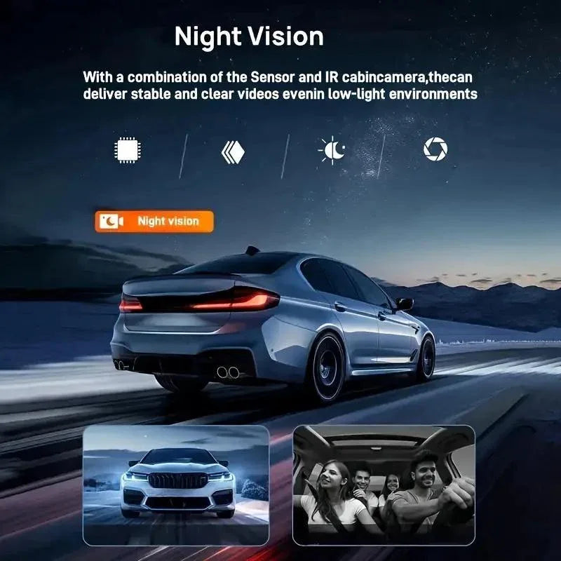 Parking Mode Christmas Gift Wireless Car DVR With Dual Lenses, Parking Monitoring, Shockproof Design - THE MILE MAKER DRIVER SHOP