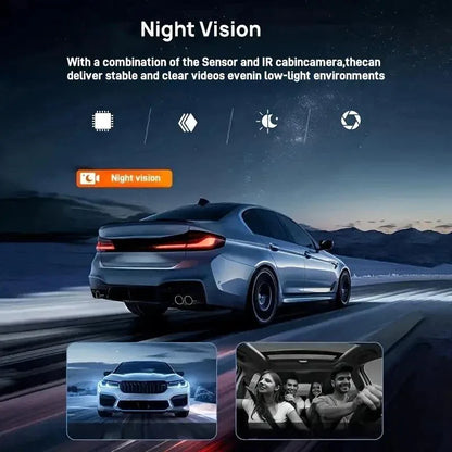 Parking Mode Christmas Gift Wireless Car DVR With Dual Lenses, Parking Monitoring, Shockproof Design - THE MILE MAKER DRIVER SHOP