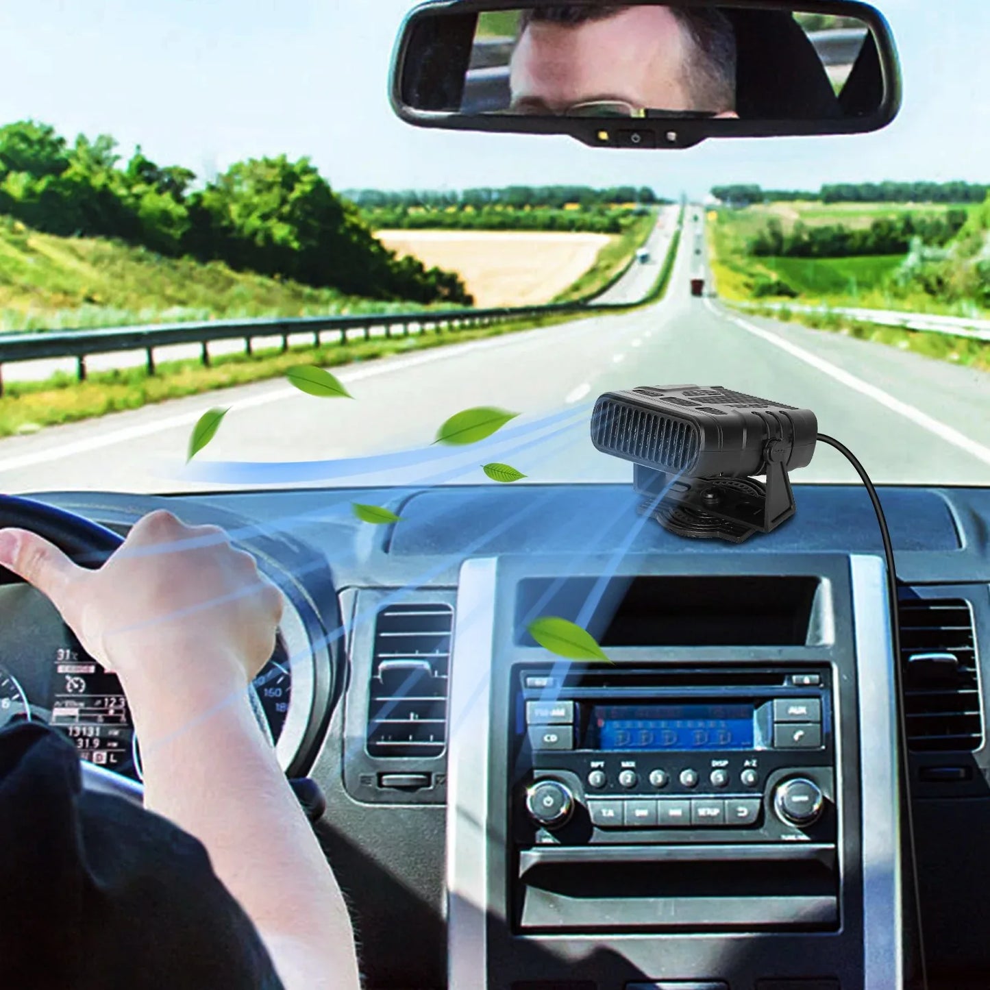 24V 200W Or 12V 120W Portable Car Heater Heating Fan 2 In 1 Defroster Demister Windshield Heater Automotive Cooling Fan - THE MILE MAKER DRIVER SHOP