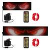 2Pack 16x96 Matrix Devil Eyes Lights For Car Ultra-thin Programmable LED Car Signs With APP Remote Control DIY Design Text Patterns Animations - THE MILE MAKER DRIVER SHOP