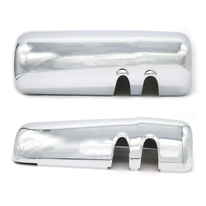 Chrome Door Mirror Covers Fit For Kenworth T680, A Pair Chrome Side Mirror Covers With Clips Fit For Kenworth T680 T880 W990 Driver Side And Passenger Side - THE MILE MAKER DRIVER SHOP