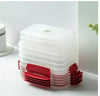 5 Pack Stackable Food Storage Containers Airtight & Leakproof Set Snap Lock Lids - THE MILE MAKER DRIVER SHOP