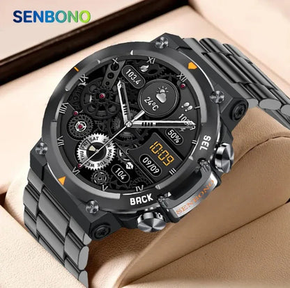 MAX18 Men Smartwatch AMOLED1.43inch Big Screen BT Calls Gesture Control AI Voice Sports Smart Watch Men - THE MILE MAKER DRIVER SHOP