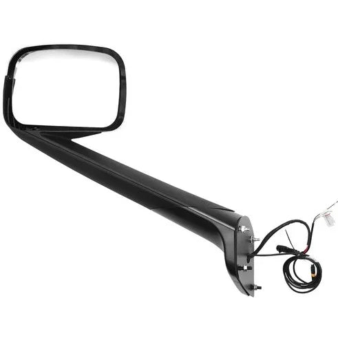 For Freightliner Cascadia 2018 Pair Chrome Heated Hood Mirror W Turn Signal LED - THE MILE MAKER DRIVER SHOP