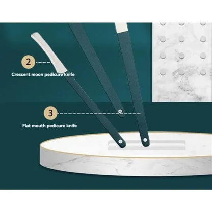 12-Piece Stainless Steel Nail Care Kit - THE MILE MAKER DRIVER SHOP